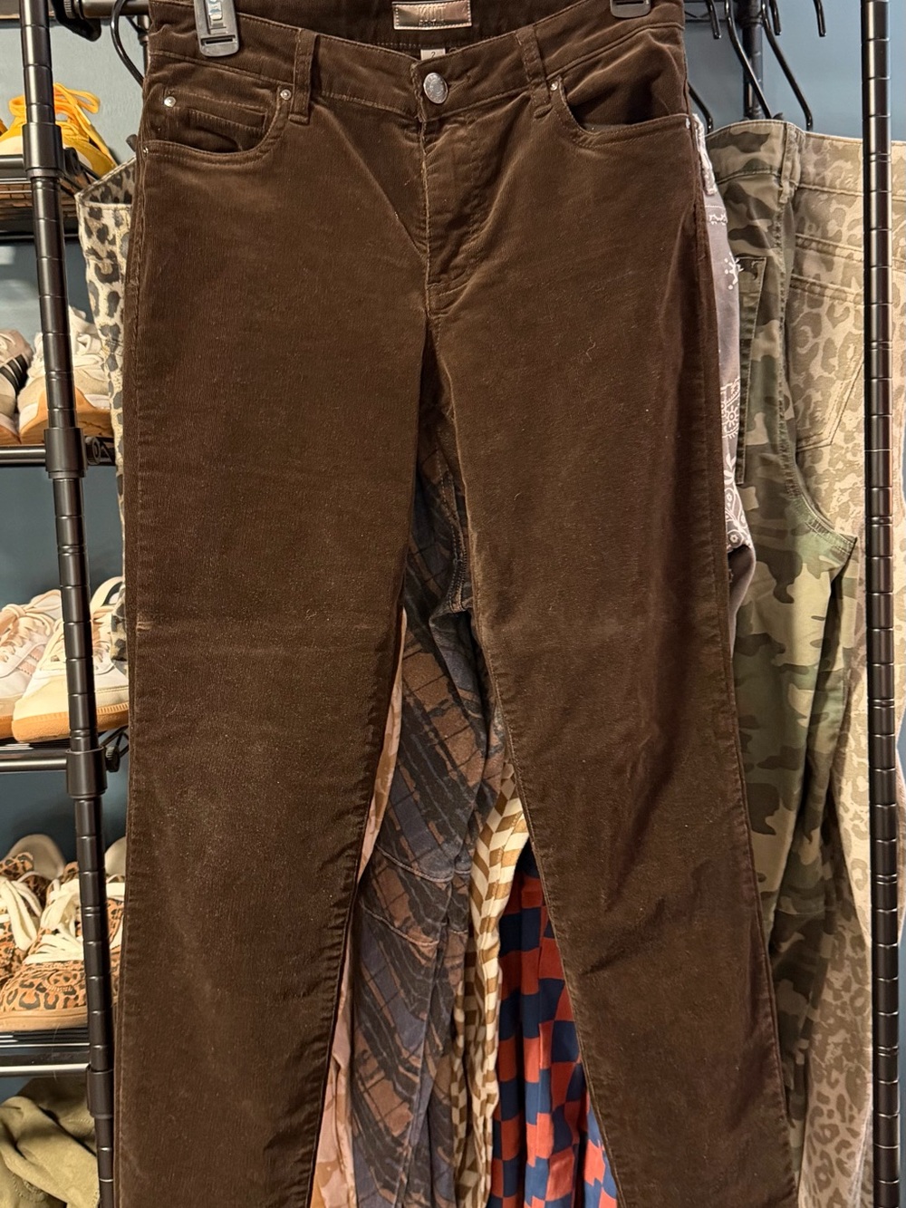 Kut from the Kloth women’s Dark Brown Corduroy Pants